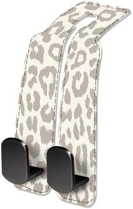 Car Seat Headrest Hook, Universal Leather Cute Hanger Holder Hook, Storage by NUGGHU