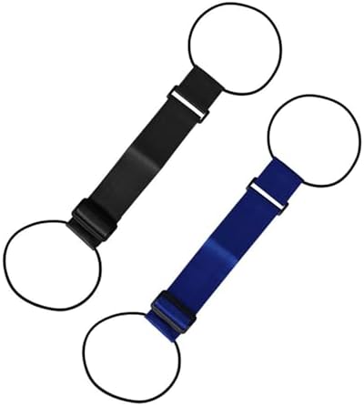 Luggage Connector Straps, Adjustable Bag Luggage Straps 2PCS Black+Blue by Unknown