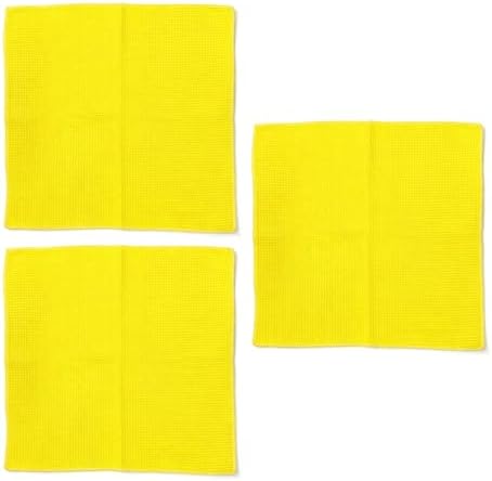 3PCS Microfiber Car Towels, 15x15 Inch, Highly Absorbent Waffle Weave Drying by Unknown