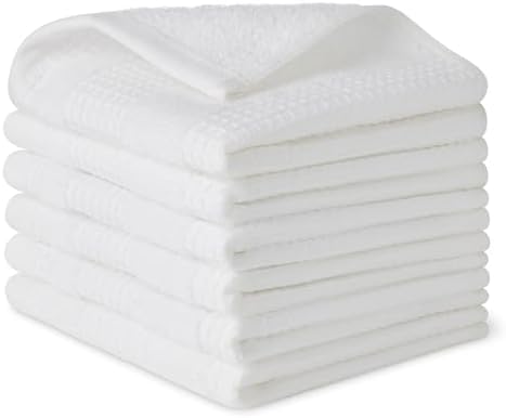 Amazon Basics Organic Cotton Waffle Kitchen Dish Cloths, Ultra Absorbent by AmazonBasics