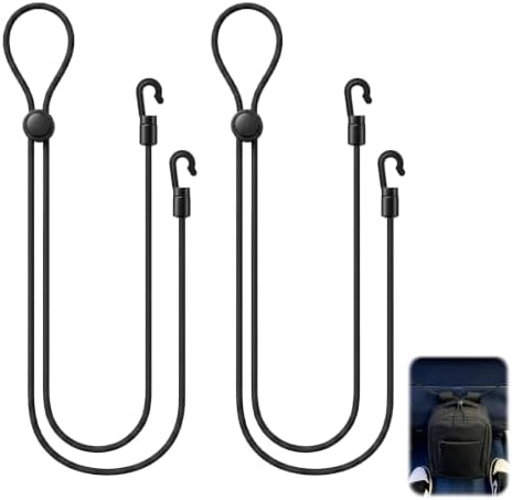 Seat Bag Strap for Airplane Travel, Small Bungee Cords by Unknown