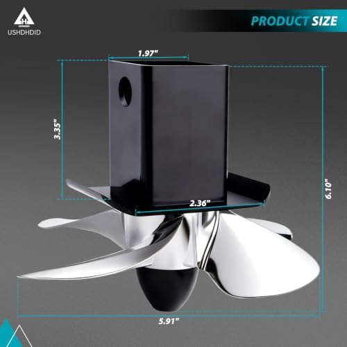 Tow Hitch Cover 77009 with Spinning Propeller - Image 5