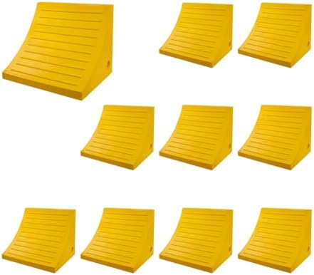 Mytee Products 10 Pack Polyurethane Medium Wheel Chock W/Mounting Holes by MyteeProducts