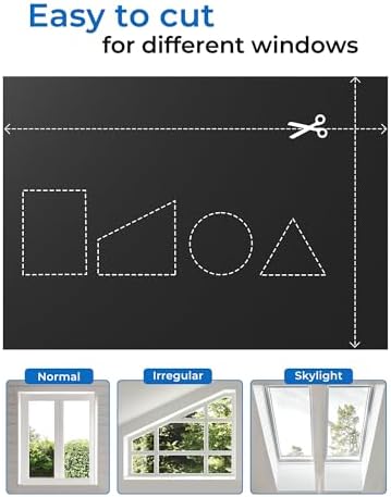 Sumobaby Blackout Curtains Portable 18"x64" No Drill Door Window Curtains - Image 5