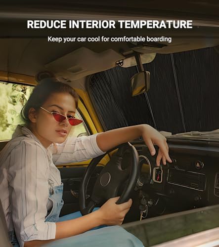 Pigenius Windshield Sunshade for Chevrolet Camaro Convertible 2011-2015 - Image 4