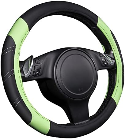 CAR PASS Line Rider Microfiber Leather Sporty Steering Wheel Cover Universal - Image 2
