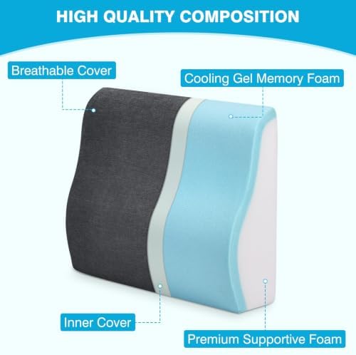 Back Support Pillow for Recliner Dual Layer Lumbar Support Pillow - Image 2