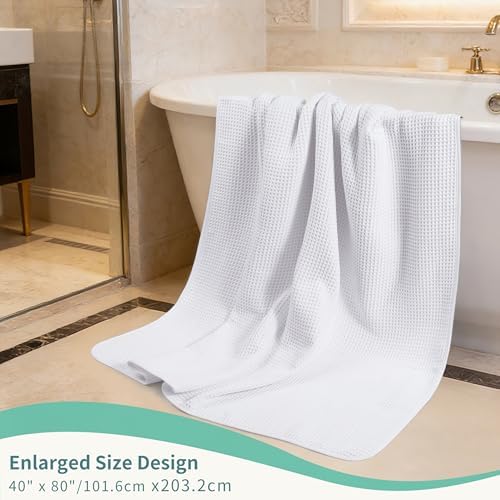 MICROFI Microfiber Waffle Bath Sheet, Quick Dry, Lint Free, 40 x 80 inches - Image 5