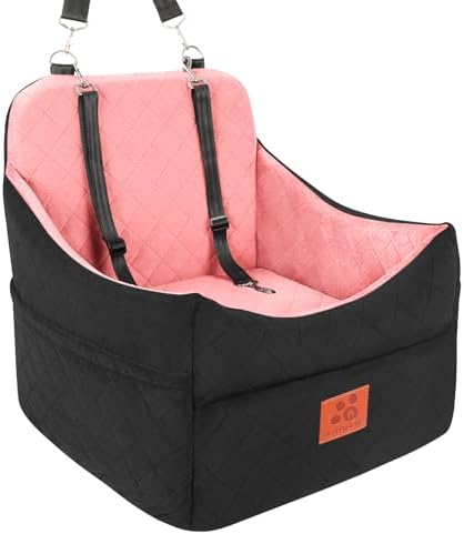 GL GLENSLAVE Dog Car Seat for Small/Medium Dogs, Dog Booster Car Seats by GLGLENSLAVE