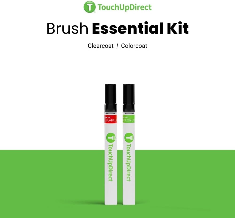 TouchUpDirect 1D6 Silver Sky Metallic Compatible with Toyota Exact Match Touch Up Paint Brush - Essential Kit