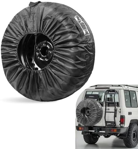 Car Spare Tire Cover, 190T Taffeta Sun and Water Proof Storage Bag by Unknown