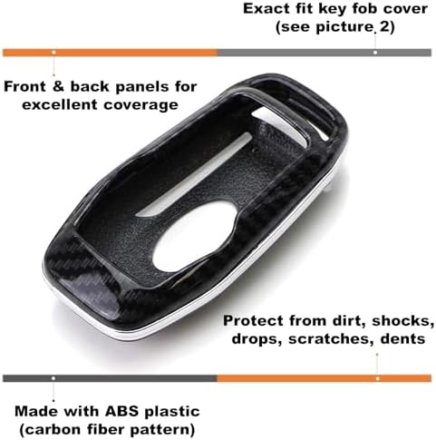 iJDMTOY Hard Plastic Key Fob Protective Case w/ Keychain - Image 3