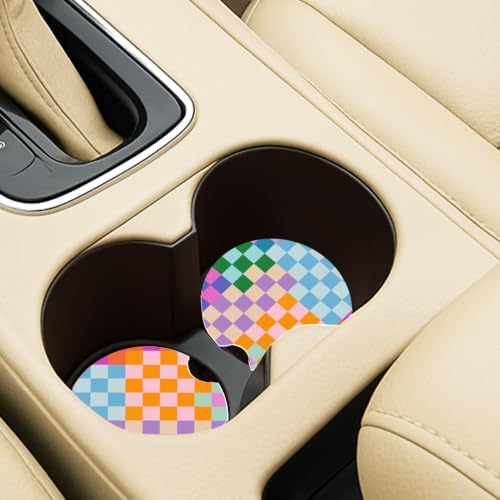 Ceramic Car Coasters – Absorbent Car Cup Holder Coaster Set - Image 3