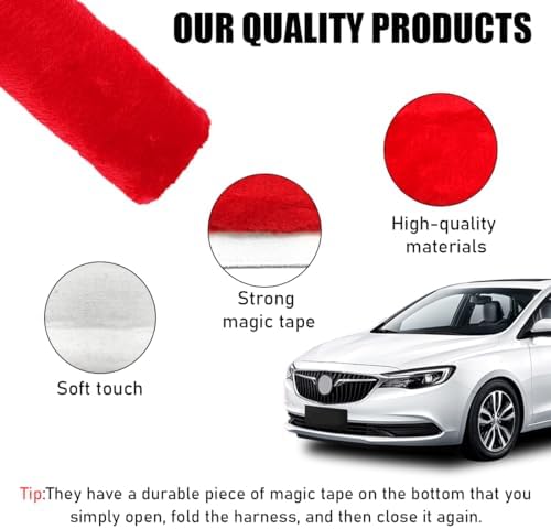 Yourkar 2 PCS Car Seat Belt Cover, Soft Auto Seatbelt Protector - Image 3