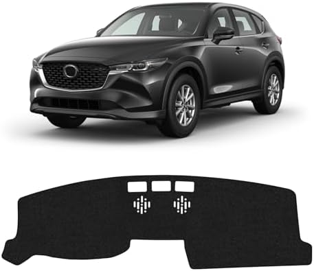 KUST Black Dash Cover for 2017-2025 Mazda CX-5 CX5 Polyester Dashboard Cover by KUST