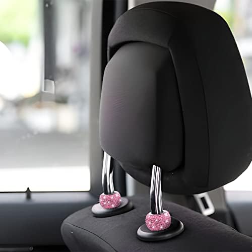 XINLIYA 4 Pack Car Headrest Collars, Bling Car Head Rest Collars Rings Decor - Image 6