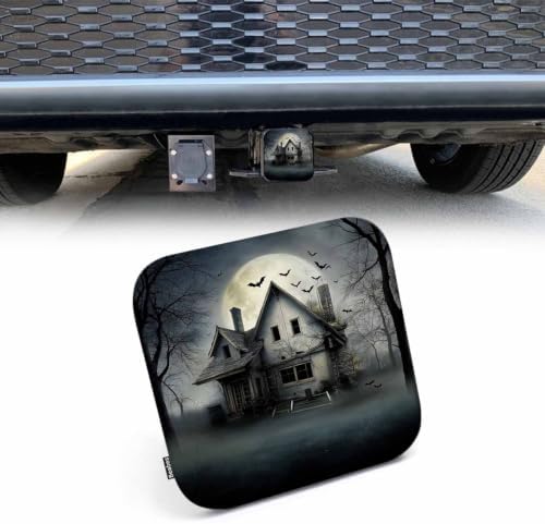 Halloween 2" Hitch Cover Horror Halloween Haunted House Forest Hitch Tube by Beabes