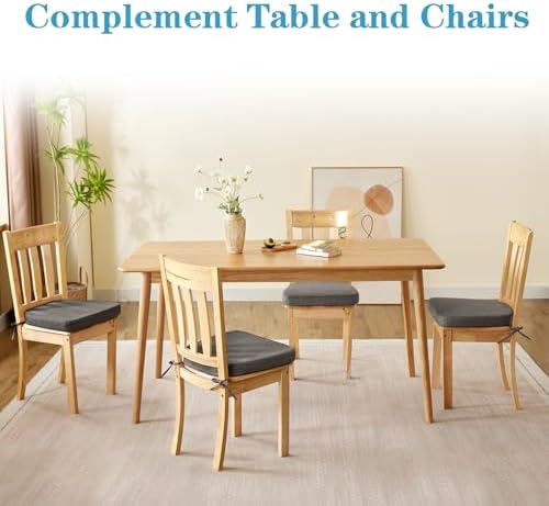 IASEAHK Chair Cushions for Dining Chairs Set of 4, Non Slip Kitchen Chair Pads - Image 6