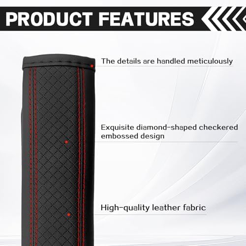 2PCS Universal Leather Safety Belt Covers - Image 5