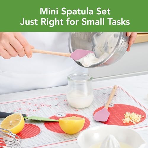 Tovolo Mini Spoon Spatula Wooden Handle Set - Image 2