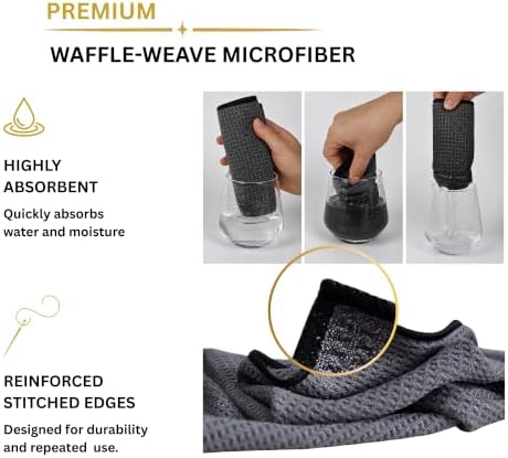 Microfiber Cleaning Cloth Kit–4 Premium 400 GSM Waffle Weave Towels - Image 3