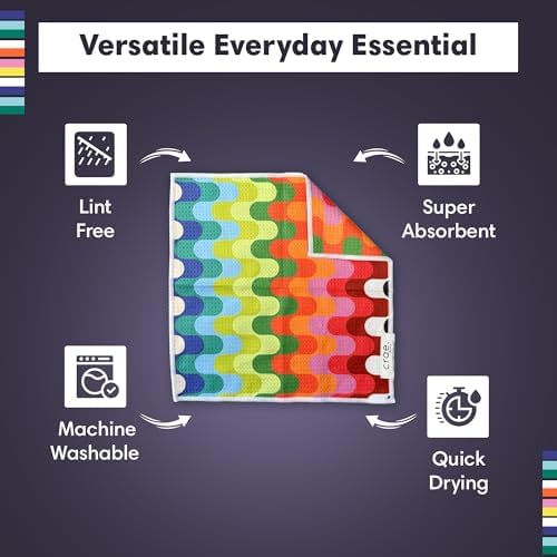 Double-Sided Microfiber Washcloths, Waffle Weave Kitchen Washcloths - Image 3
