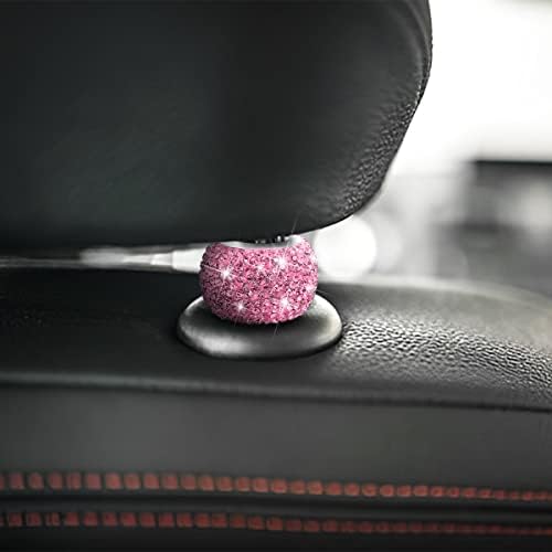 XINLIYA 4 Pack Car Headrest Collars, Bling Car Head Rest Collars Rings Decor - Image 3
