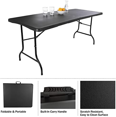 Lavish Home Indoor & Outdoor Portable Folding Table - Image 6