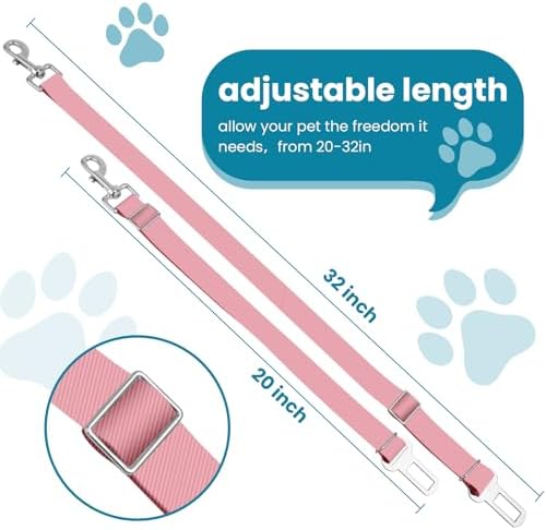 Adjustable pet cat and Dog car seat Belt The Lanyard is Flexible and Adjustable - Image 2