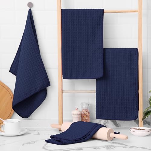 Homaxy Microfiber Waffle Weave Kitchen Towels, 8 Pack - Image 5