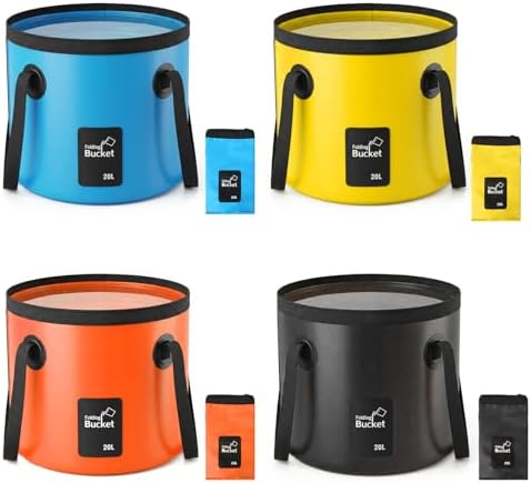 4 Pcs 5 Gallon Collapsible Bucket by Unknown