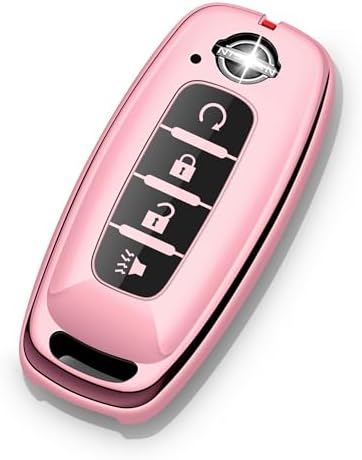 for Nissan Key Fob Cover 4 Buttons Car Key Case Pathfinder Rogue Armada Kicks by ZSPDACC