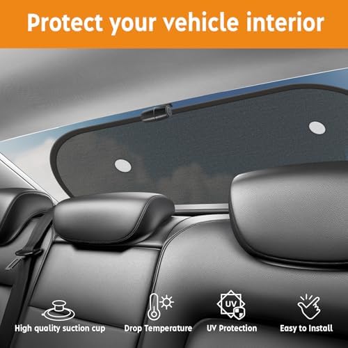 2026 New Upgrade Car Shades for Back Windows Baby 43.3"x23.6", Rear Window Sun - Image 4