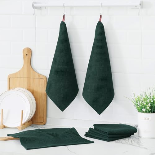 Kitinjoy Cotton Waffle 12-Pack Kitchen Towels - Image 6