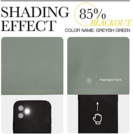 NICETOWN Sage Green Blackout Curtains - Image 5