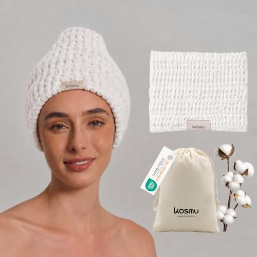 Luxury Organic Japanese Cotton Waffle Spa Headband by KOSMU