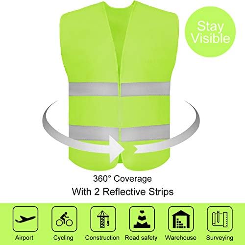 DUSKCOVE 20 Pack High Visibility Safety Vest - Image 5