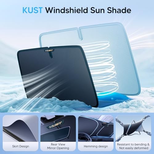 KUST Windshield Sun Shade for Toyota FJ Cruiser 2007-2014 Window Accessories - Image 4