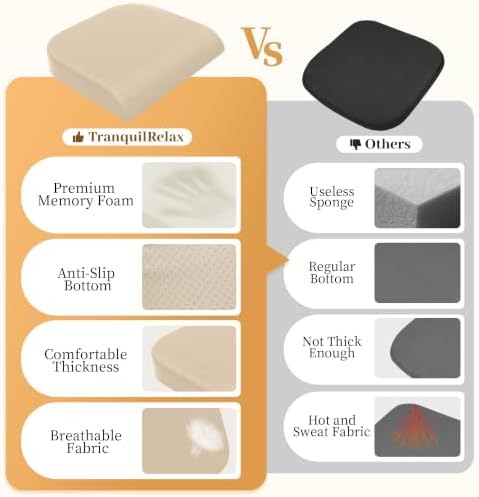 TranquilRelax 2XL Memory Foam Seat Cushion - Image 4