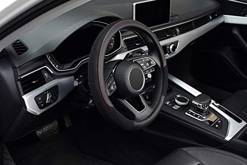 KAFEEK Steering Wheel Cover, Cooling Ice Silk Leather, 15 Inch - Image 6