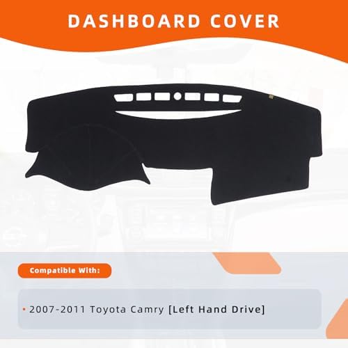 Dashboard Cover Dash Mat Fit for to-yota Camry 2011-2007, Car Dash Board Mat - Image 2