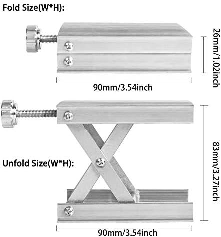Aluminum Alloy Lab Scissors Jack Lab Lifter, Lab Jack Lift Stand Support - Image 2