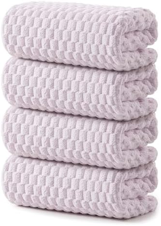 REDKISS 4 Pack Purple Bath Towels by REDKISSOnline