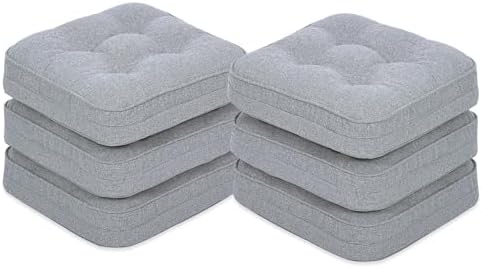 GOFORIT Kitchen Chair Cushions for Dining Chairs, 6 Pack by Unknown
