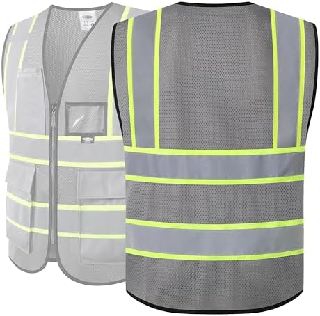 JKSafety Safety Vest for men women Hi Vis Vest - Image 5