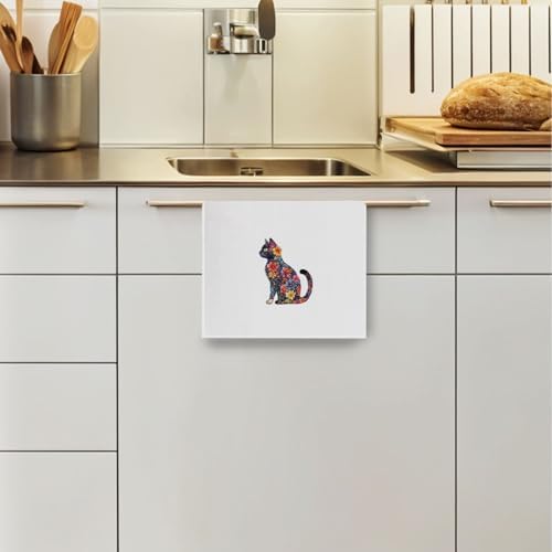 Flower Cat Kitchen Towels - Image 3