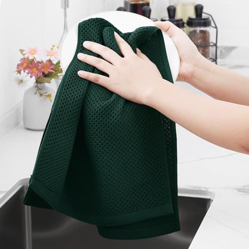 Homaxy 100% Cotton Waffle Weave Kitchen Dish Towels 8-Pack - Image 4