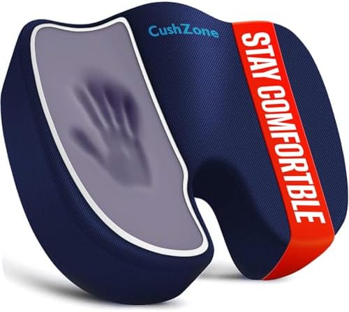 CushZone XXL Memory Foam Seat Cushion by CushZone