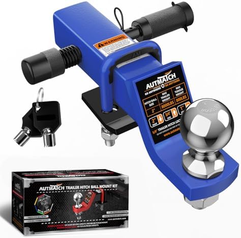 AUTMATCH Trailer Hitch Ball Mount by AUTMATCH