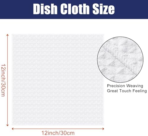 Homaxy Microfiber Waffle Weave Kitchen Dish Cloths, 8 Pack - Image 2